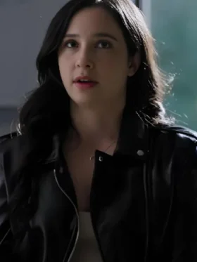 Marybeth Killing for Extra Credit Black Leather Jacket