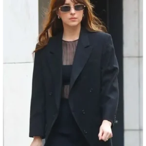 Materialists 2024 Dakota Johnson Black Blazer