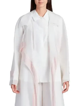 Maya Rudolph Loot S02 Lau Silk Organza Wrap Coat