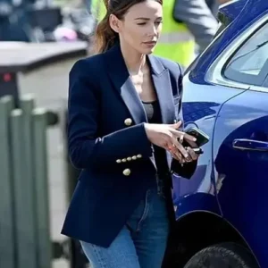 Maya Stern Fool Me Once 2024 Blue Blazer On Sale