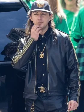 Megalopolis 2024 Shia LaBeouf Black Leather Jacket