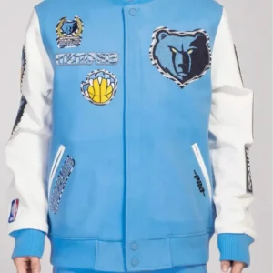 Memphis Grizzlies Animal Patches Varsity Jacket