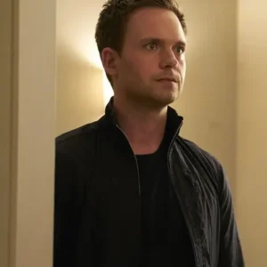 Mike Ross Suits TV Series Black Zip Up Jacket
