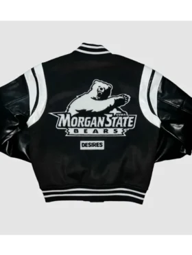 Morgan State HBCU Pride Snap Tab Black Varsity Jacket