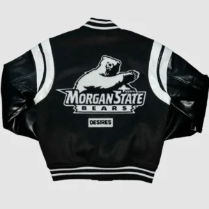 Morgan State HBCU Pride Snap Tab Black Varsity Jacket