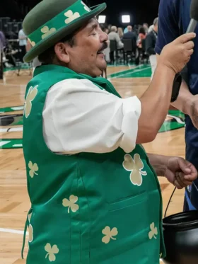 NBA Finals Media Day Guillermo Rodriguez Green Vest