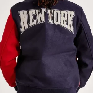 NY Yankees 27X World Series Wool Varsity Jacket Back