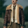 Nate Mann Masters Of The Air Leather Jacket