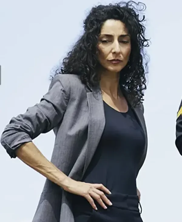 Necar Zadegan Mayor Of Kingstown Grey Blazer