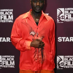 Nicco Annan American Black Film Festival Silk Eagle Shirt