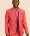 Nicholas Loot S02 Red And Pink Floral Suit