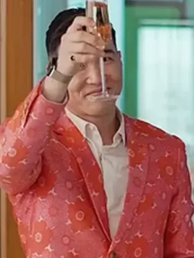 Nicholas Loot S02 Red And Pink Floral Suit For Men