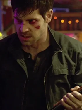 Nick Burkhardt Grimm S03 Black Cotton Jacket