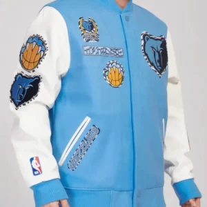Order Memphis Grizzlies Animal Patches Varsity Jacket