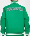 Philadelphia Eagles Crest Emblem Kelly Green Varsity Jacket Back