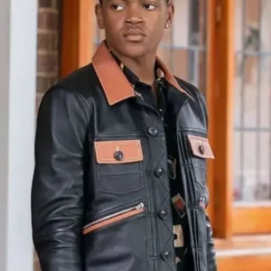 Power Book II Ghost Michael Rainey Jr Black Leather Jacket