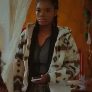 Queenie 2024 Cristale Deabreu White Hooded Jacket