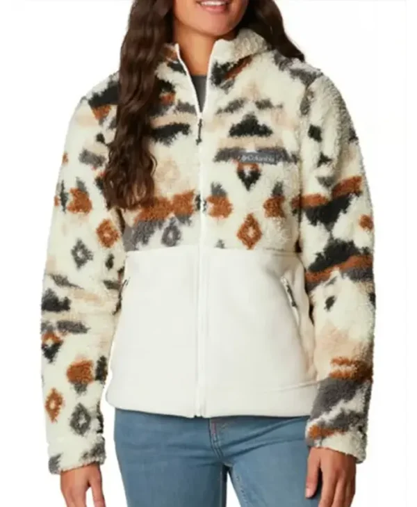 Queenie 2024 Cristale Deabreu White Hooded Jacket For Sale