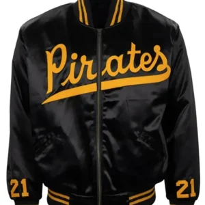 Roberto Clemente 1970 Pirates Satin Bomber Jacket