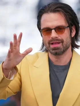 Sebastian Stans Cannes 2024 Single Button Blazer For Sale