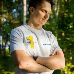 Senna Monaco Grand Prix F1 White Shirt