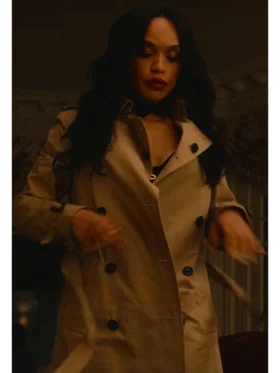 Shop Cleopatra Coleman Clipped 2024 Beige Trench Coat