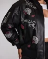 Shop Hello Kitty Bomber Leather Jacket