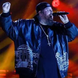 Shop Jelly Roll CMA Fest 2024 Black Bomber Jacket