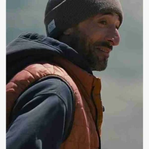 Shop Josh Aaronson Succession Orange Puffer Vests