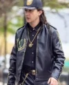 Shop Megalopolis 2024 Shia LaBeouf Black Leather Jacket