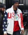 Shop Snoop Dogg U.S. 2024 Olympic Leather Bomber Jacket