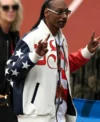 Snoop Dogg U.S. 2024 Olympic Leather Bomber Jacket