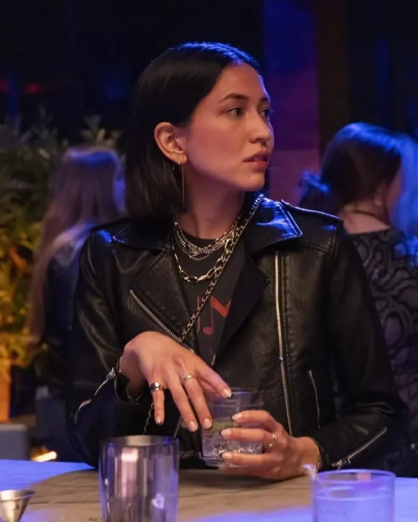 Sonoya Mizuno Am I OK Black Biker Jacket