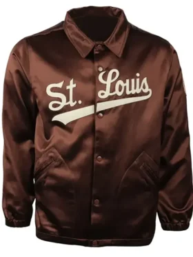 St. Louis Browns 1952 Satin Windbreaker Brown Jacket