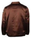 St. Louis Browns 1952 Satin Windbreaker Brown Jacket Back