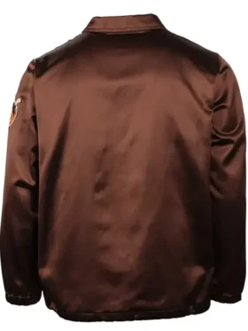 St. Louis Browns 1952 Satin Windbreaker Brown Jacket Back