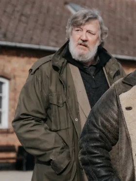 Stephen Fry Treasure 2024 Brown Cotton Jacket