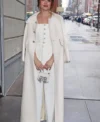 The Drew Barrymore Lucy Hale White Long Coat