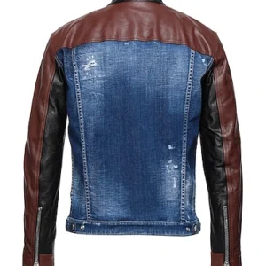 The Kelly Clarkson Show Ben Platt Denim Leather Jacket On Sale