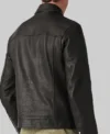 The Ministry of Ungentlemanly Warfare Henry Golding Leather Jacket Back