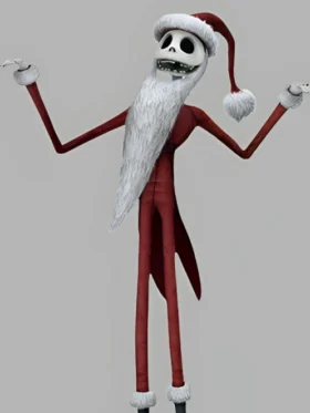 The Nightmare Before Christmas Jack Skellington Santa Red Suit
