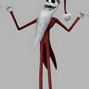 The Nightmare Before Christmas Jack Skellington Santa Red Suit