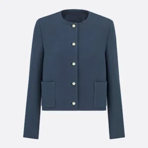 The Today Show Shonda Rhimes Blue Cropped Jacket