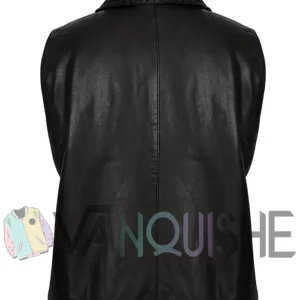 The Virginian James Drury Leather Vest back