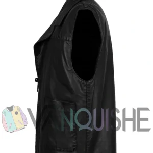 The Virginian James Drury Leather Vest left