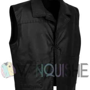 The Virginian James Drury Leather Vest right