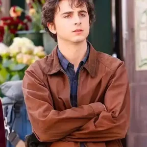Timothee Chalamet A Complete Unknown Brown Cotton Jacket