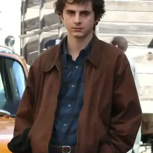 Timothee Chalamet A Complete Unknown Brown Cotton Jacket For Sale