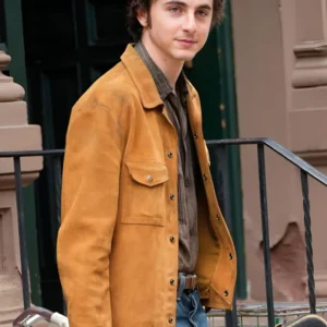 Timothee Chalamet A Complete Unknown Brown Suede Jacket 