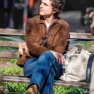 Timothee Chalamet Suede Jacket